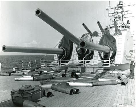 US Navy Cruiser Turret 1944 Artillery Powerhouse