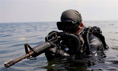 US Navy SEALs in Training