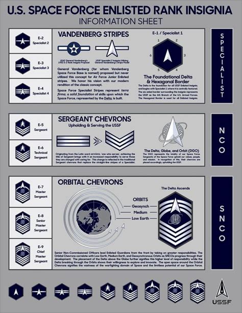 US Space Force Enlisted Ranks Structure