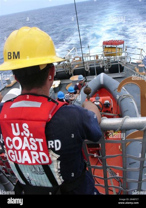 USCG Boatswain's Mate at work