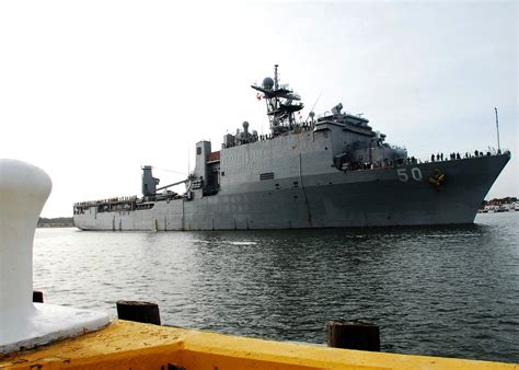 USS Carter Hall in the ocean