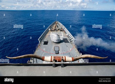 USS Cowpens gunfire