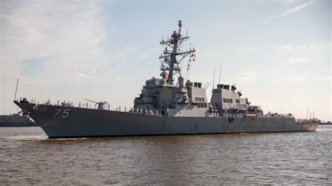 USS Donald Cook (DDG-75) underway in the Atlantic Ocean