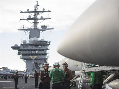 USS Eisenhower crew preparation