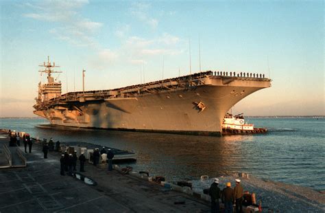 USS Eisenhower dawn