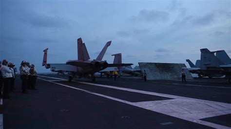 USS Eisenhower sunset