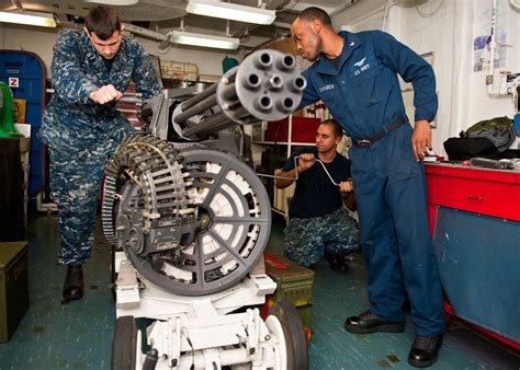 USS Enterprise Sailors at Work