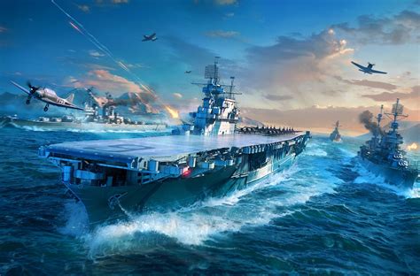 USS Enterprise in World of Warships Background