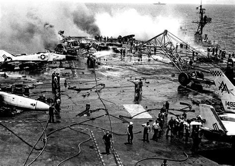 USS Forrestal Accident Image 4