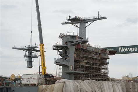 USS George Washington in dry dock