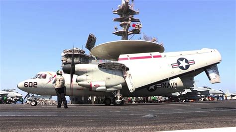 Flight deck operations on the USS H W George Bush