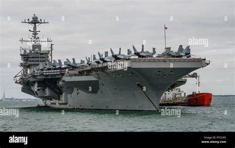 USS Harry S Truman CVN 75 At Anchor