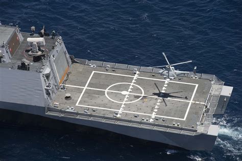 USS Independence Littoral Combat Ship Flight Deck Operation