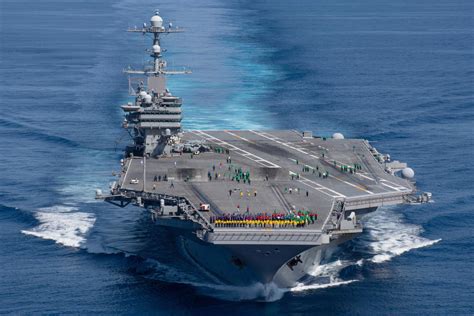 USS John C. Stennis aircraft carrier in the Gulf of Oman