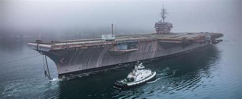 USS Kitty Hawk arrives at scrap yard