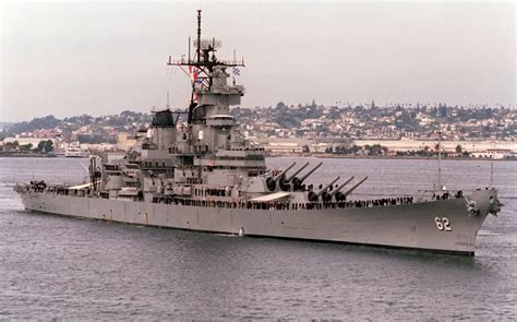 USS New Jersey, a battleship that served in World War II, the Korean War, and the Vietnam War