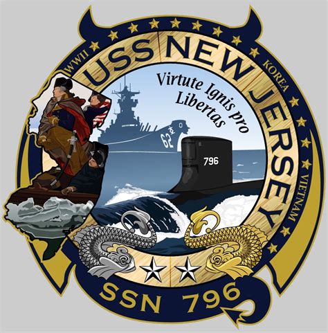 USS New Jersey Badge