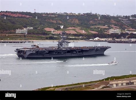 USS Nimitz in San Diego Harbor