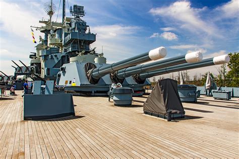 USS North Carolina gun