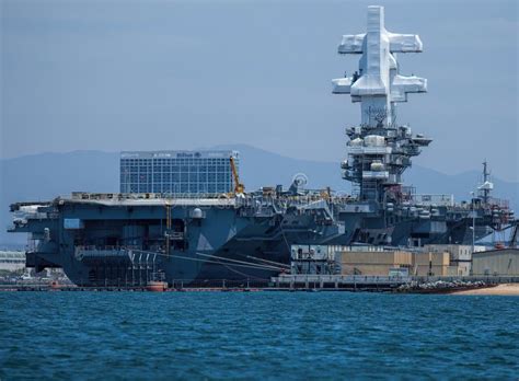 USS Theodore Roosevelt in San Diego Harbor