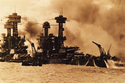 USS West Virginia Pearl Harbor attack image