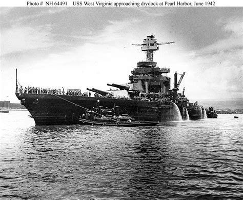 USS West Virginia salvage image