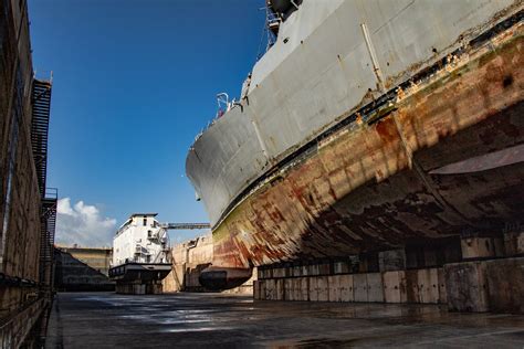 USS William Lawrence dry dock