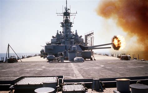 USS Wisconsin's gun turret