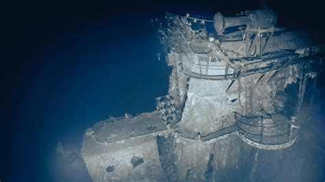 Diagram of the USS Yorktown's wreckage