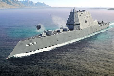 USS Zumwalt stealth destroyer