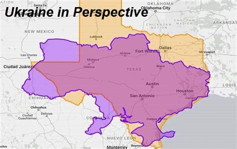 Ukraine Texas Comparison