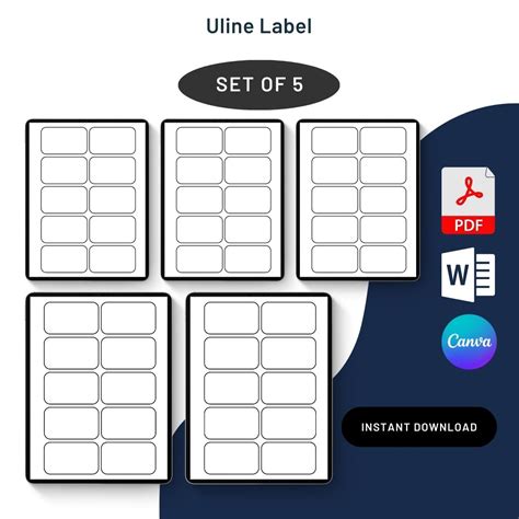 Uline Label Template 1