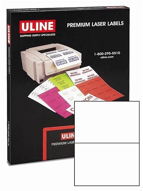 Uline Laser Labels Inventory Management