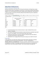 Understanding Absolute References in Excel