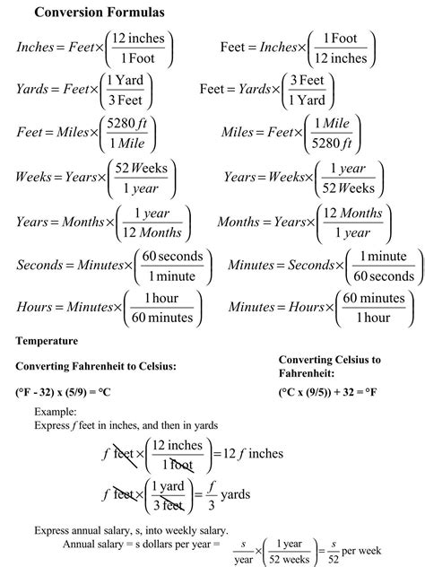 Understanding the Conversion Formula