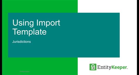 Understanding the Import Template