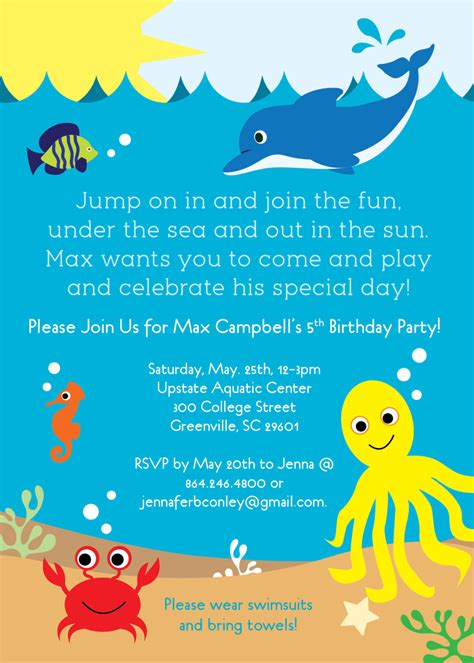 Underwater Scene Invitation