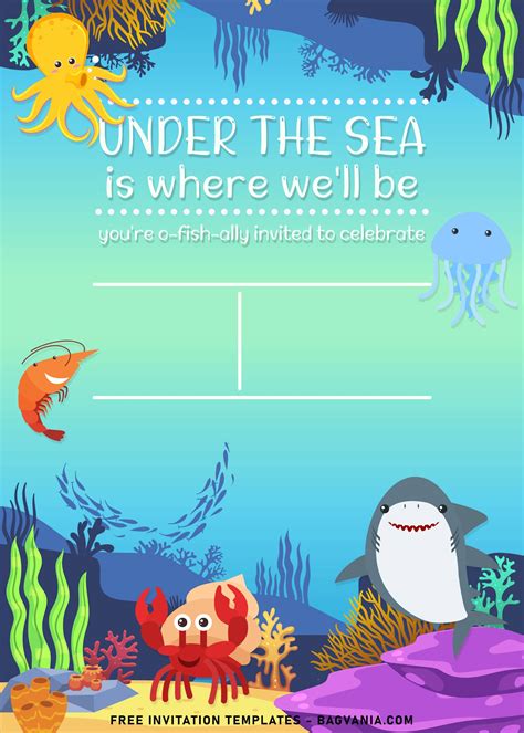 Underwater World Invitation Template