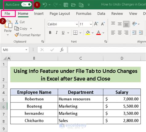 Undo Changes In Excel Data Table Made Easy