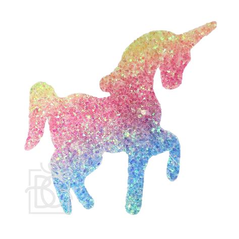 A unicorn with glittering effects