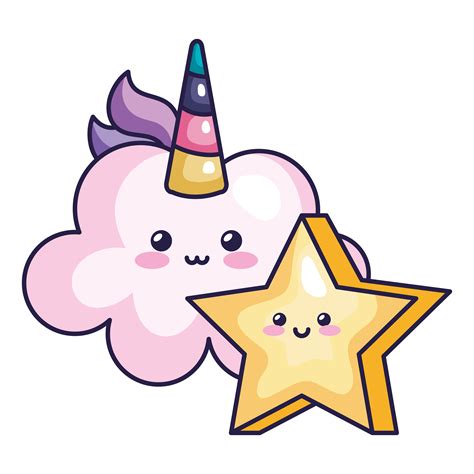 A unicorn surrounded by stars