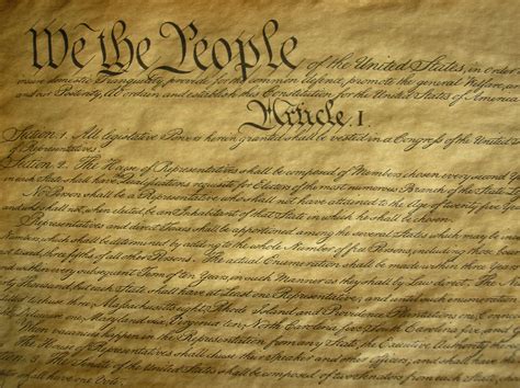 United States Constitution Document