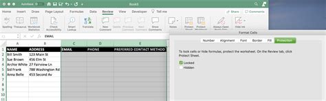 Unlock Cells In Mac Excel