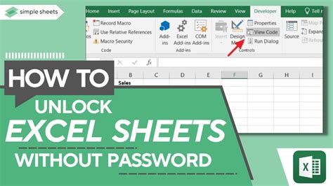 Unlock Excel Sheet