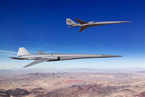 An artist's concept of an unmanned supersonic aircraft