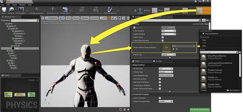 Unreal Engine Animation and Physics Settings