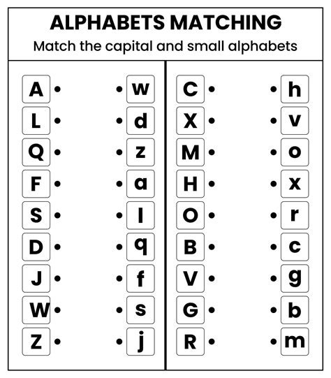 Uppercase Alphabet Matching Games