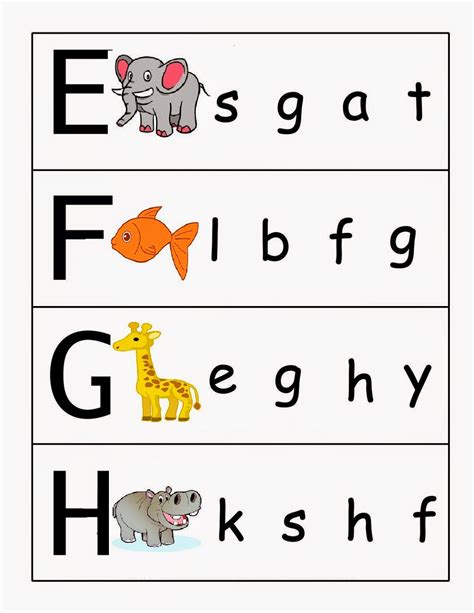 Uppercase Alphabet Matching Games for Kindergarten