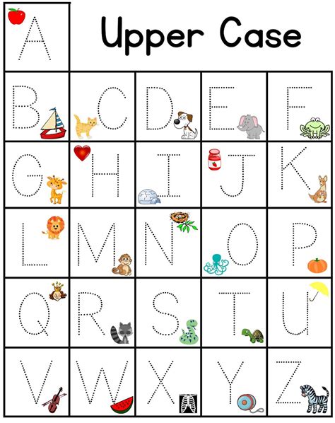 Uppercase Alphabet Printables for Educational Use