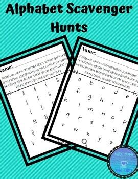 Uppercase Alphabet Scavenger Hunts for Grade School